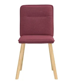 Eetkamerstoelen 4 st stof wijnrood Stoelen