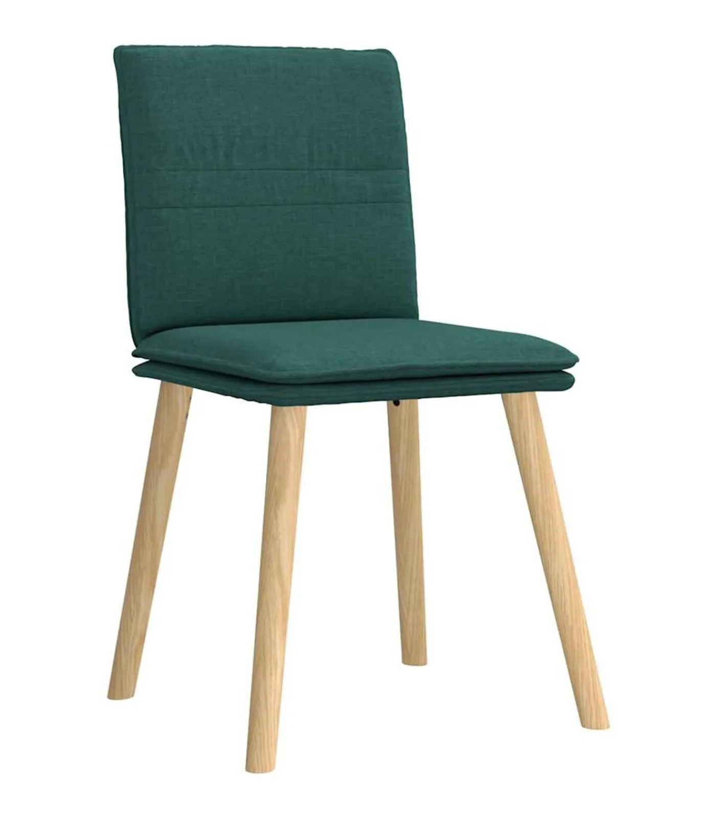 vidaXL Eetkamerstoelen 6 st stof donkergroen