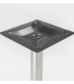 Oviala Eettafel 60 x 60 cm zilveren poot en terrazzo/gouden coating