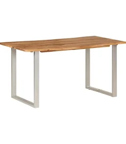 vidaXL Eettafel 154x80x76 cm massief acaciahout