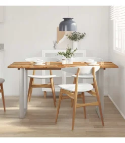 vidaXL Eettafel 154x80x76 cm massief acaciahout