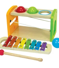 Kinderen Eichhorn houten hamerbank met xylofoon - educatief speelgoed