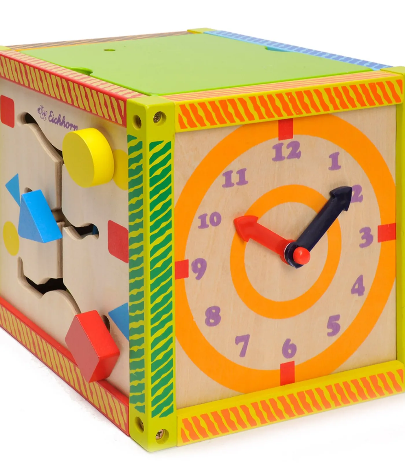 Outlet houten speelbox activiteitenkubus kralenspiraal educatief Kinderen Speelgoed