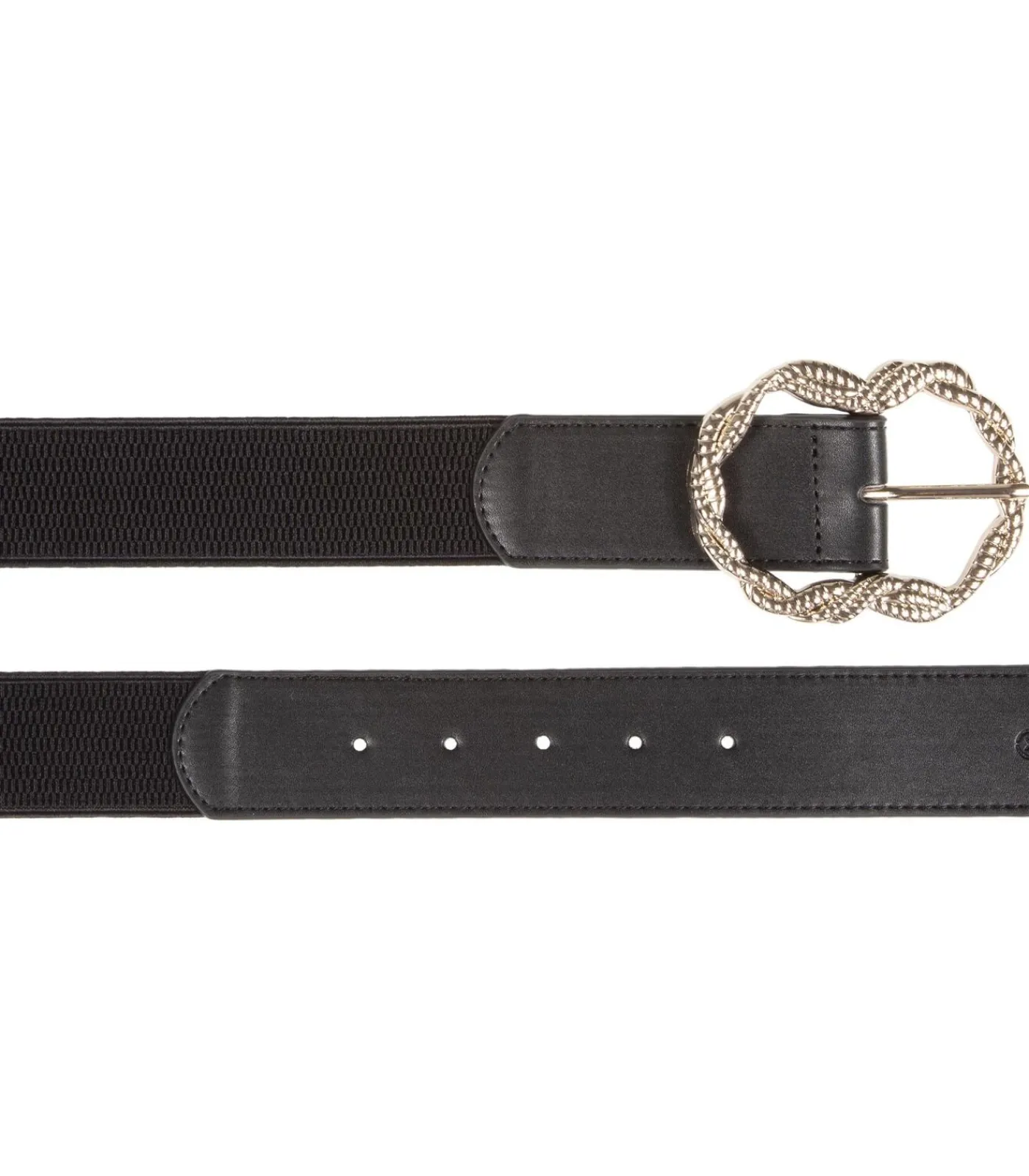 Elastische damesriem zwart DAMES Riemen