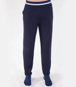 Heren ISOTONER Elastische herenbroek marine