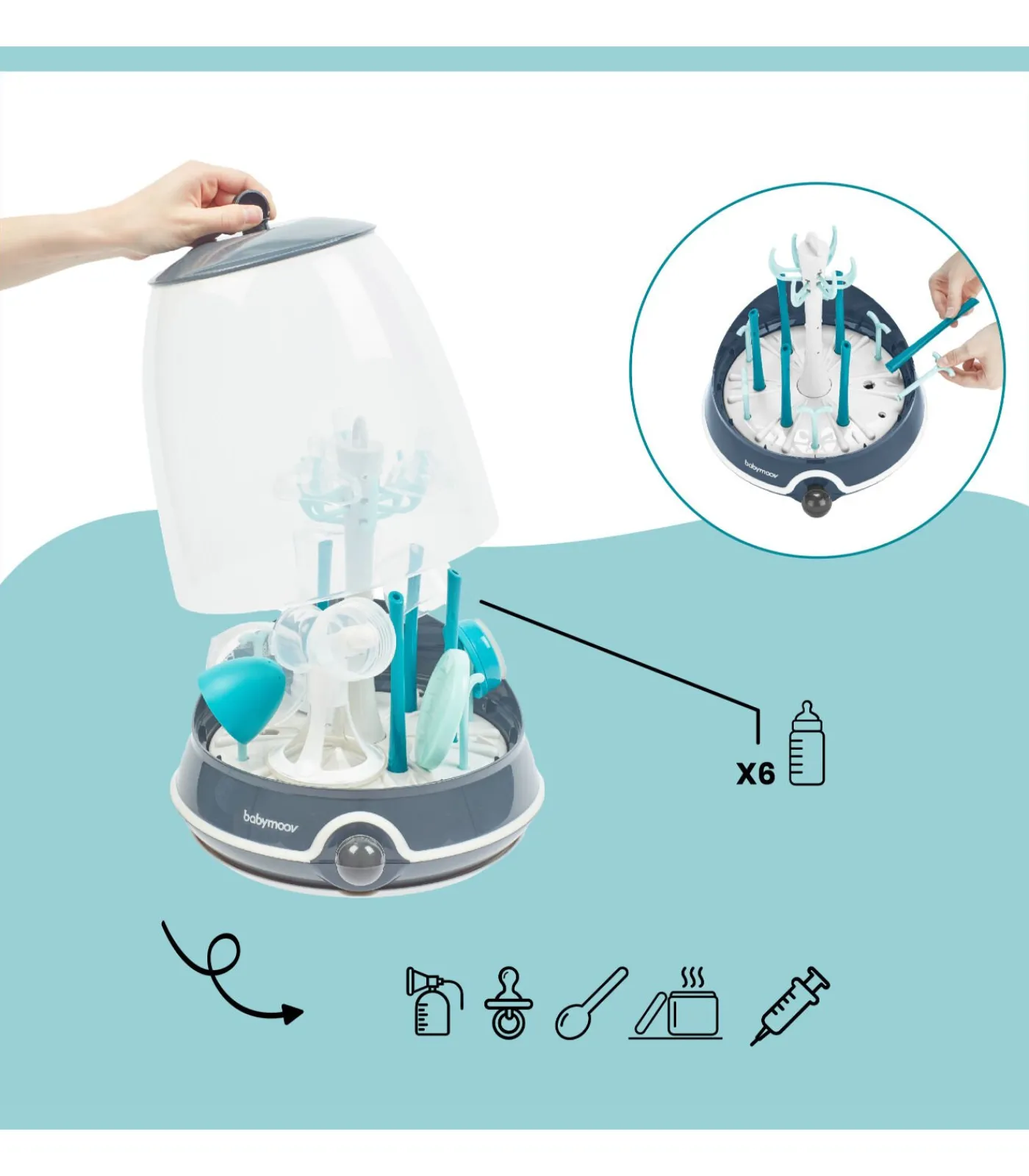 Kinderen BabyMoov Elektrische turbostoomsterilisator(+)