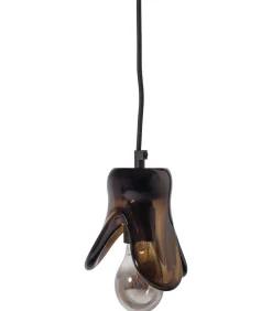 Discount Elle Hanglamp Klein - Glas - Bruin - 12x14x13 Hanglampen