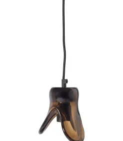 Discount Elle Hanglamp Klein - Glas - Bruin - 12x14x13 Hanglampen
