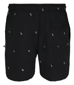 Heren Urban Classics EMBROIDERED - Zwembroek - Zwart