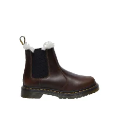 Hot Enkellaarzen Dr. Martens 2976 Leonore donker kaki DAMES Schoenen