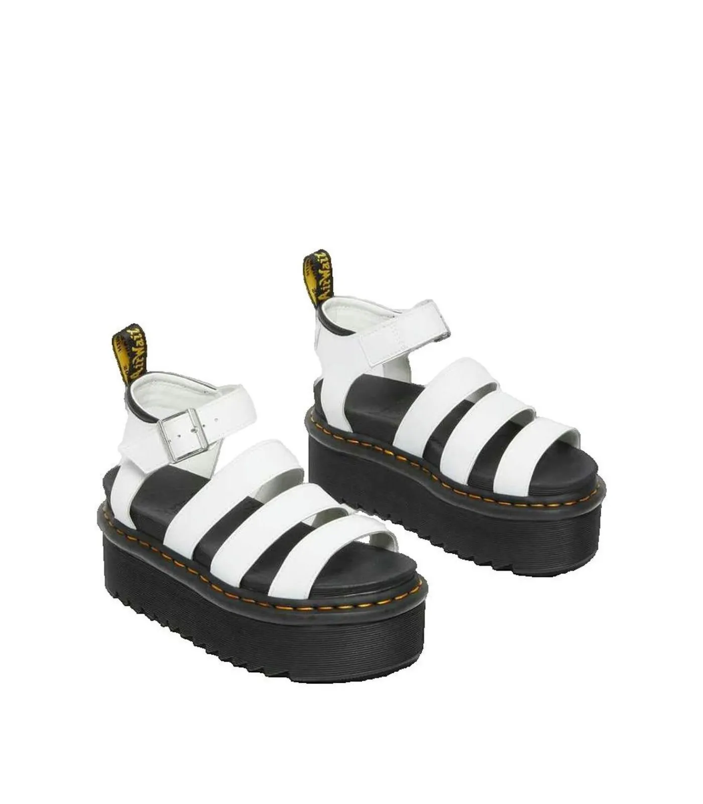 Heren Dr Martens Enkellaarzen Dr. Martens Blaire Quad Hydro wit