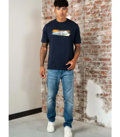 New Equinox t-shirt - navy Heren T-Shirts & Polo's