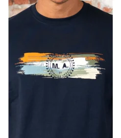 New Equinox t-shirt - navy Heren T-Shirts & Polo's