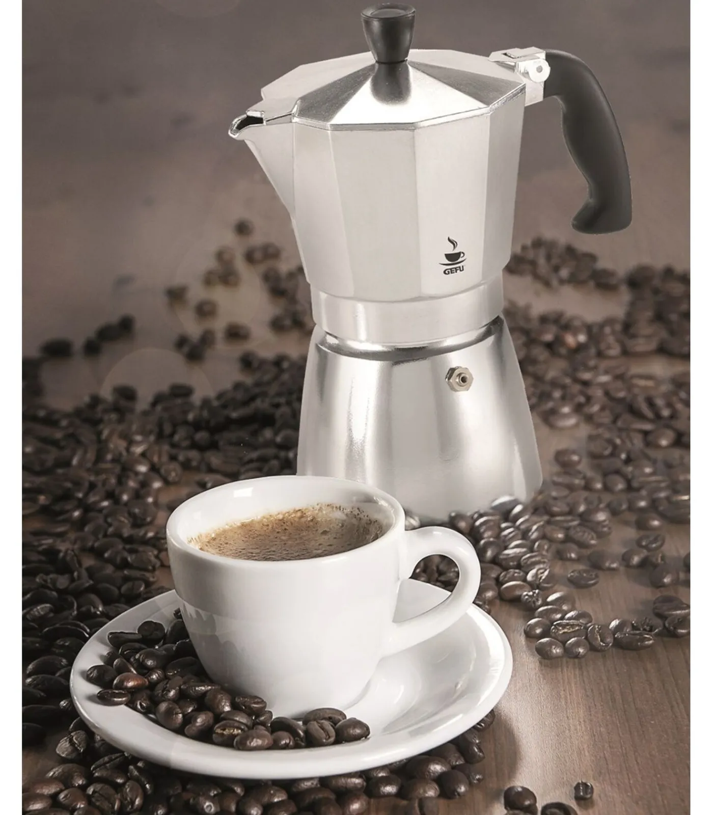 Hot Espressokocher LUCINO, 3 Tassen Koffie & Thee Maken