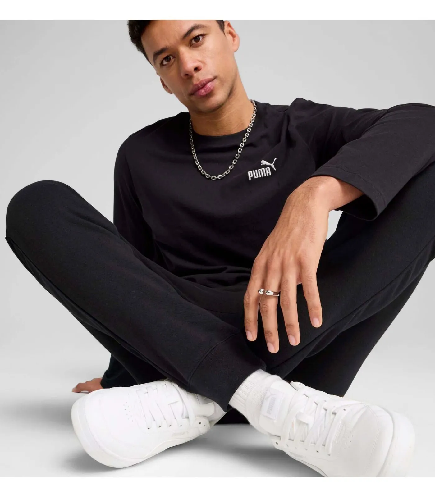 Heren PUMA Ess No. 1 Logo Slim Sweatpants Fl Cl