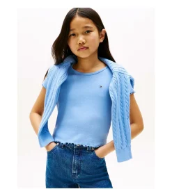 Kinderen Tommy Hilfiger Essential Rib Top Ss