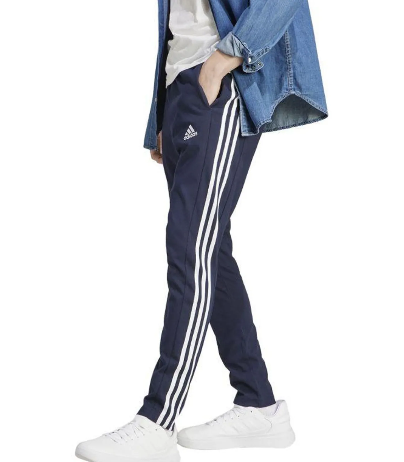 Heren Adidas ESSENTIALS - Joggingbroek - Marineblauw