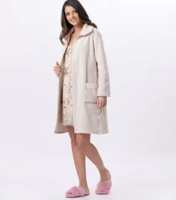 New ESSENTIEL H54A fleece kamerjas met ritssluiting DAMES Badjassen