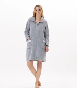 Hot ESSENTIEL H54A fleece kamerjas met ritssluiting DAMES Badjassen