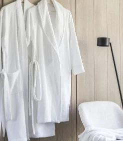 DAMES Alexandre Turpault Ess-Kimo - Effen badjas van biologisch gekamd katoen