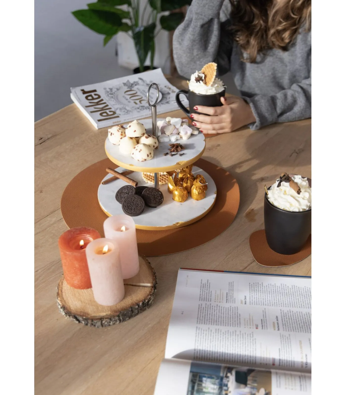 Jay Hill Etagere Marmer Goud 2-Laags