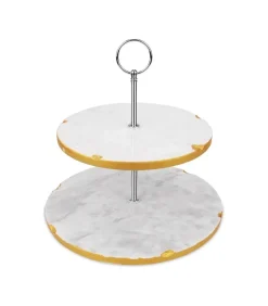 Jay Hill Etagere Marmer Goud 2-Laags