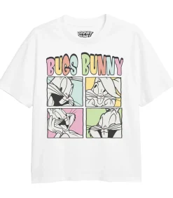 Kinderen Looney Tunes FACES - T-shirt - Wit