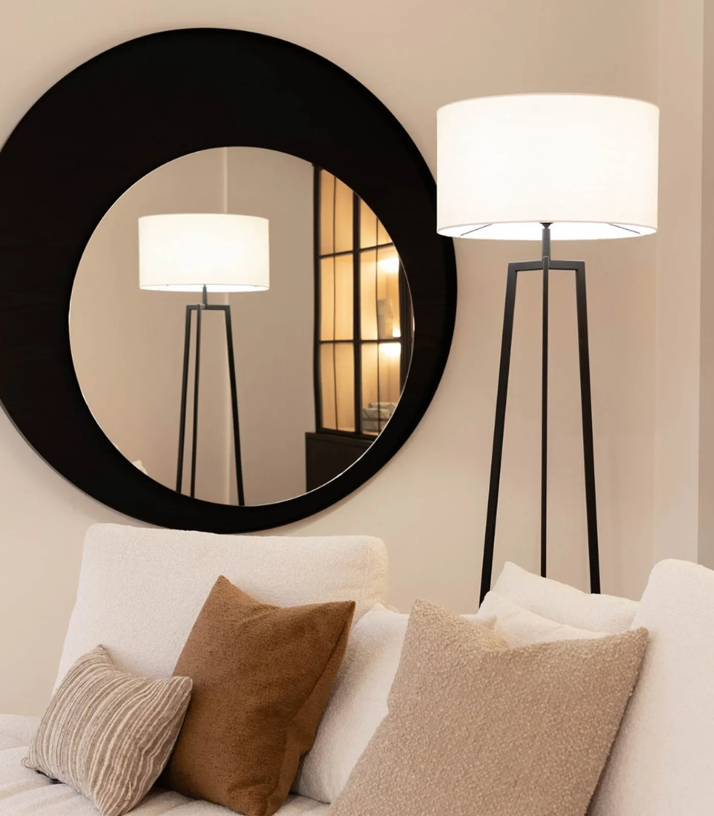 Atmooz Falco - Stalamp - Zwart & Wit