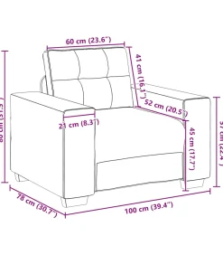 vidaXL Fauteuil 60 cm fluweel donkergrijs