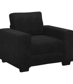 vidaXL Fauteuil 60 cm fluweel zwart