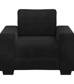 vidaXL Fauteuil 60 cm fluweel zwart