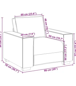 New Fauteuil 60 cm fluweel zwart Zetels