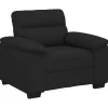 Discount Fauteuil 60 cm stof zwart Zetels
