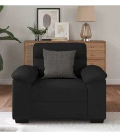 Discount Fauteuil 60 cm stof zwart Zetels