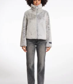 Sale Faux bontjas Natuurlijk afbreekbaar 42 DAMES Jassen