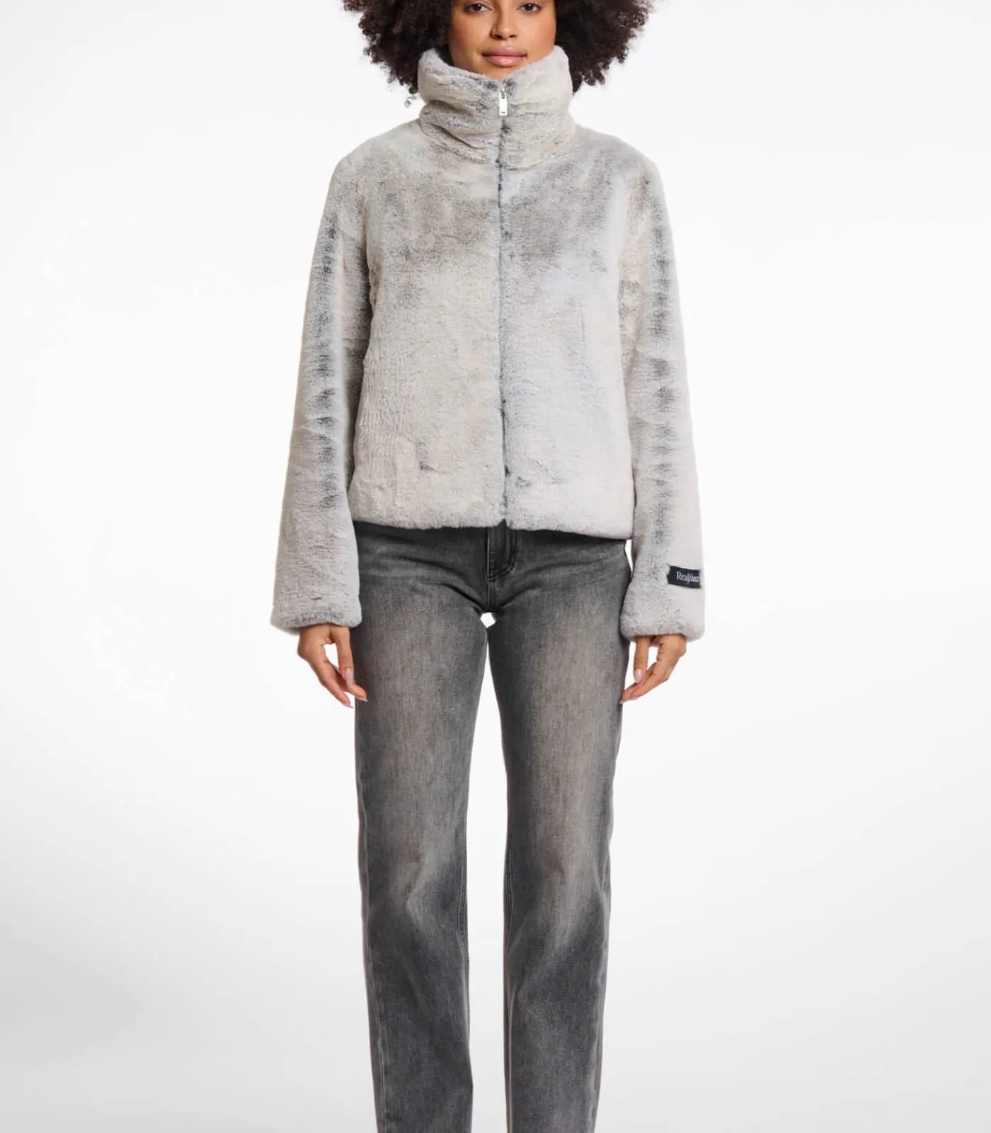 Sale Faux bontjas Natuurlijk afbreekbaar 42 DAMES Jassen