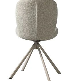 New Femke Eetkamerstoel - Bouclé - Naturel - Set van 6 Stoelen