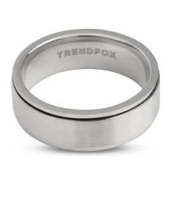 Hot Fidget Ring - Spinner - Zilver Kleurig - Staal Heren Ringen