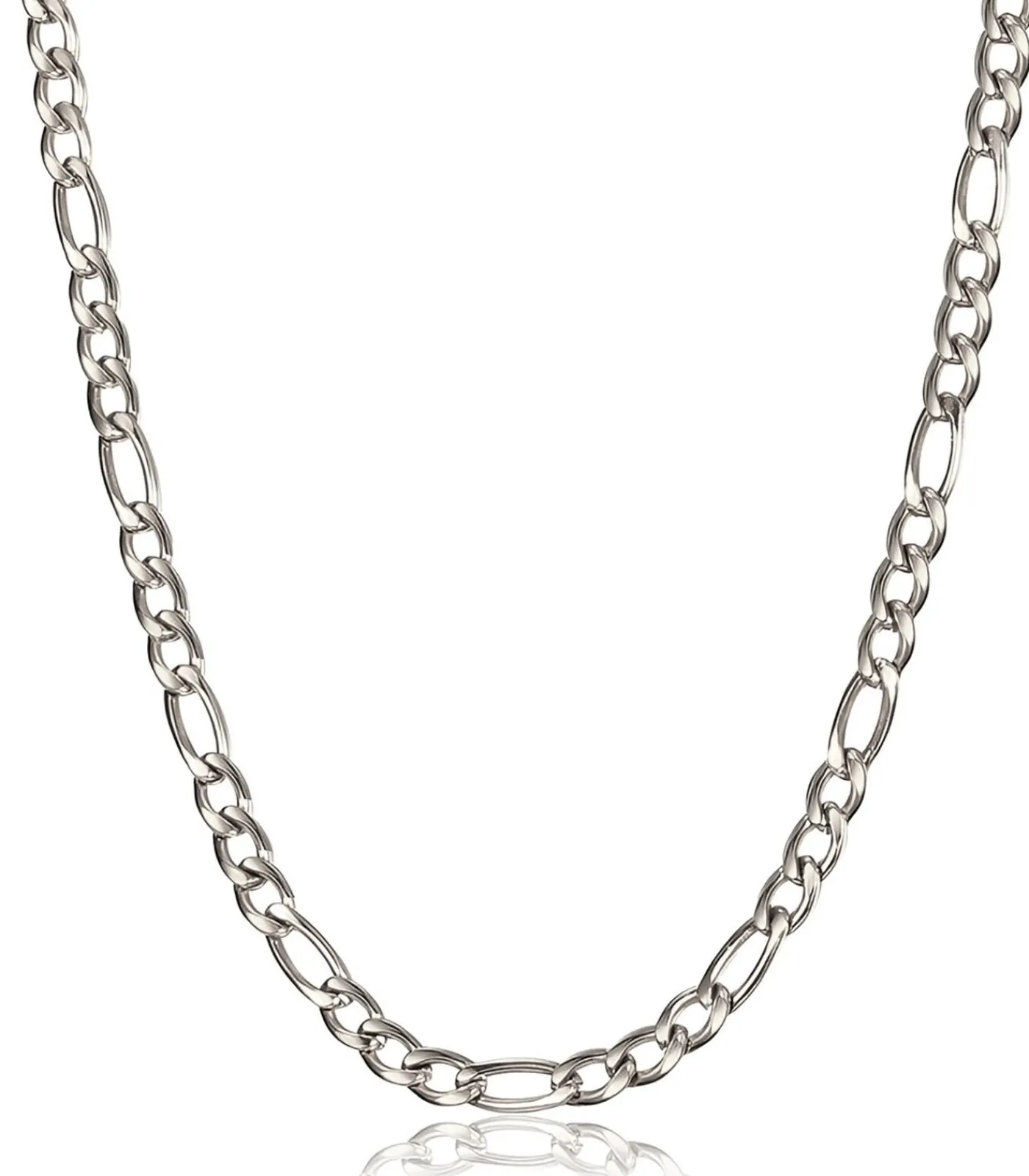 Heren TrendFox Figaro Ketting - 9mm - Zilver Kleurig - Staal - 60cm