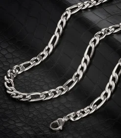 Heren TrendFox Figaro Ketting - 9mm - Zilver Kleurig - Staal - 60cm