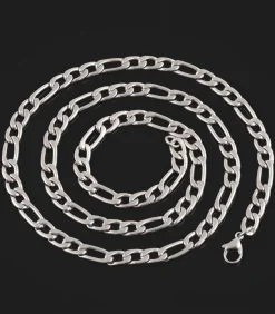 Heren TrendFox Figaro Ketting - 9mm - Zilver Kleurig - Staal - 60cm