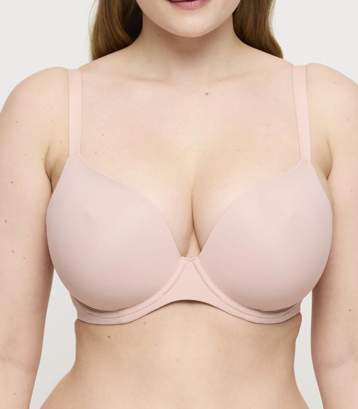 DAMES PrimaDonna FIGURAS Powder Rose plunge spacer bh