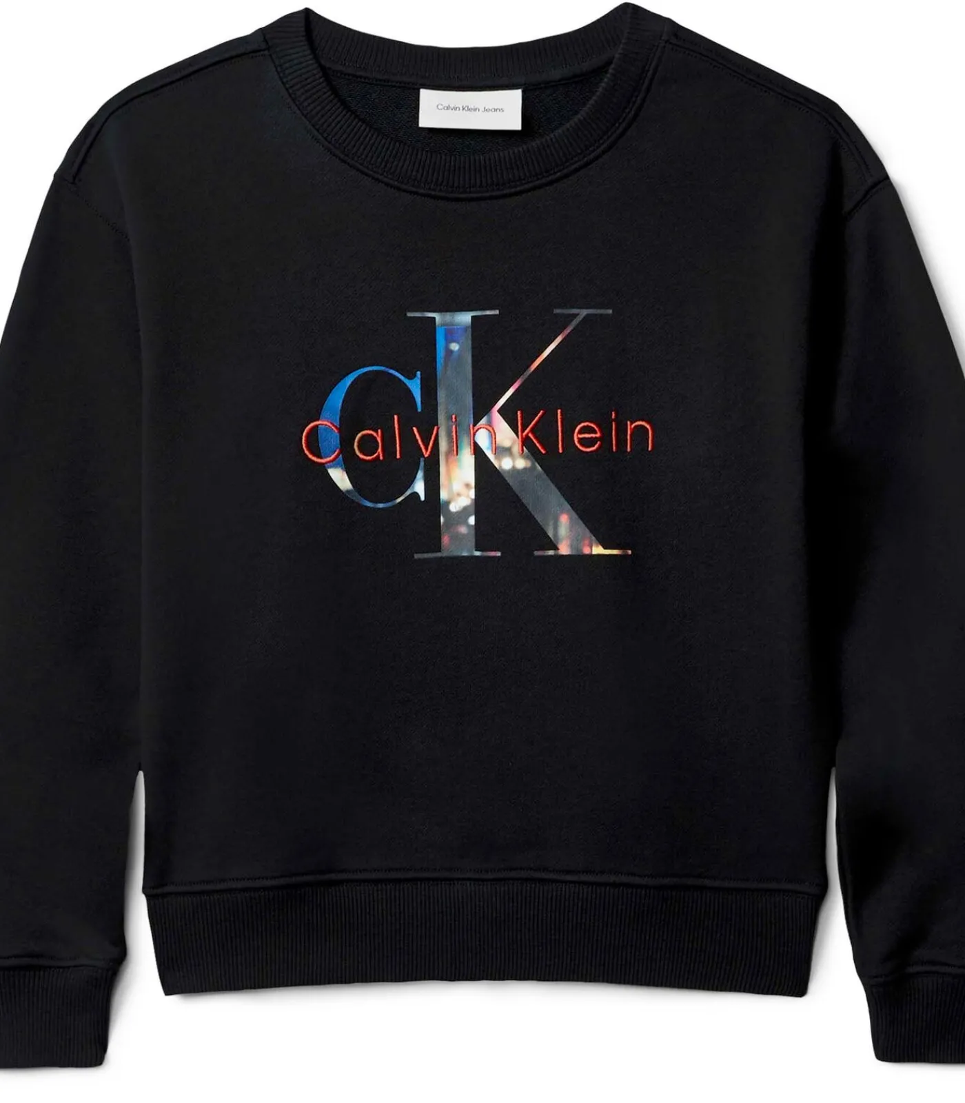 Kinderen Calvin Klein Filled-In Photo Fleece Mono Cn
