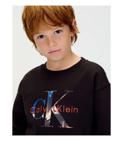 Kinderen Calvin Klein Filled-In Photo Fleece Mono Cn