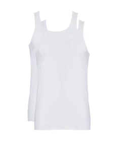 Heren Ten Cate Fine Singlet Wit 2-Pack