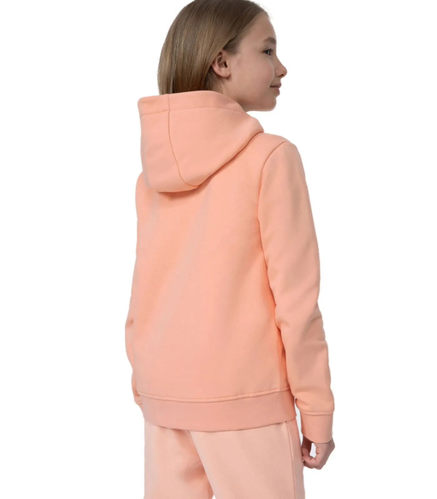 Kinderen 4F JSS23TSWSF216 - Trui met kap Met Volledige Ritssluiting - Roze