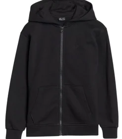 Sale JWMM00TSWSF1861 - Trui met kap Met Volledige Ritssluiting - Zwart Kinderen Truien & Vesten