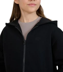 Sale JWMM00TSWSF1861 - Trui met kap Met Volledige Ritssluiting - Zwart Kinderen Truien & Vesten