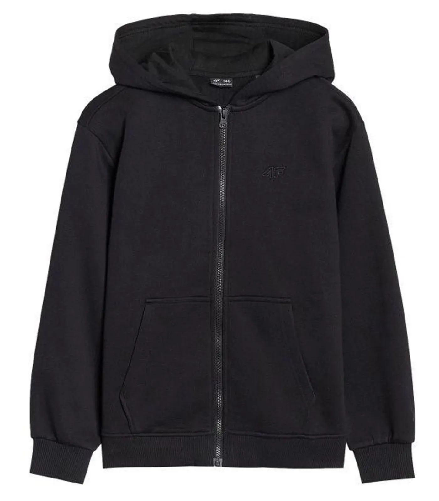 Clearance JWMM00TSWSM1859 - Trui met kap Met Volledige Ritssluiting - Zwart Kinderen Truien & Vesten