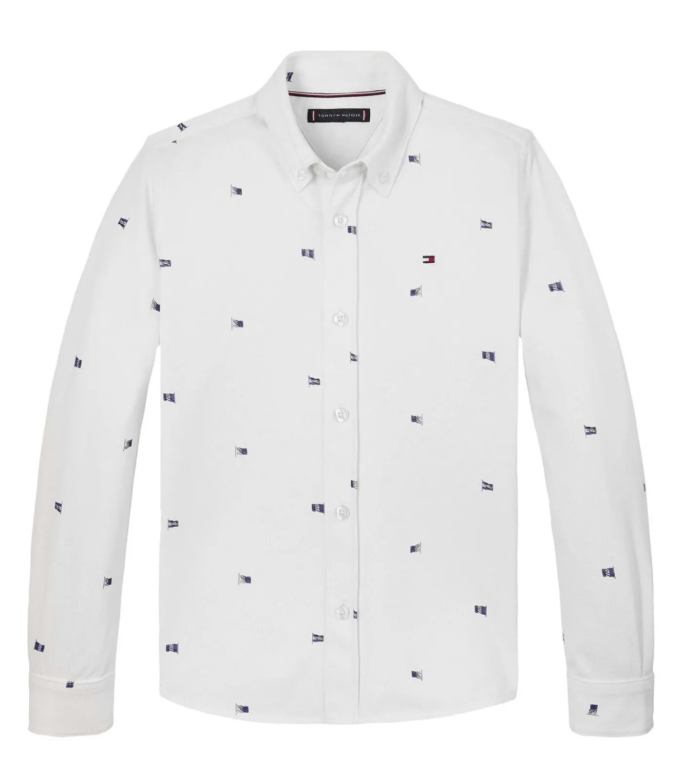 Sale Flags Printed Pique Reg Shirt Kinderen Hemden